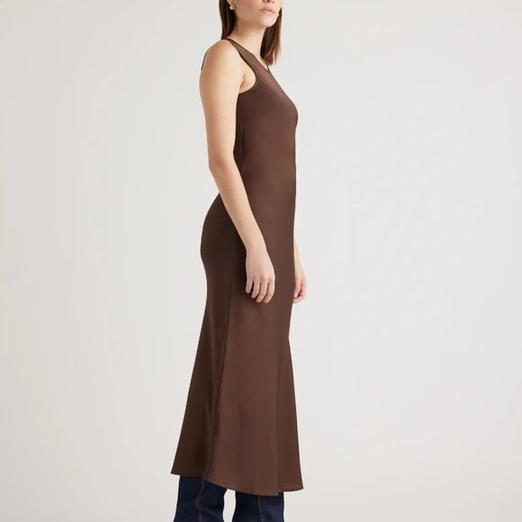 Washable Stretch Silk Tank Midi Dress - Quince - Picture 4 of 8